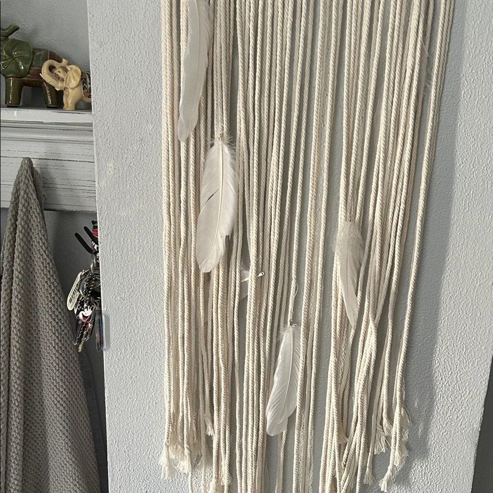 Bohemian style Macrame Moon wall hanging